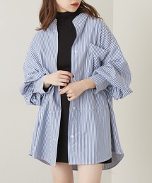 Chico | 【新色追加】ブロードストライプブロッキングシャツ(シャツ/ブラウス)