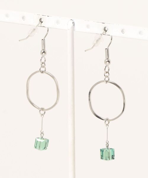 tone(トーン)の「【Le soleil】フープ スワロフスキーピアス(MA)(ピアス(両耳用)・レディース・その他・FREE)」の2枚目の写真