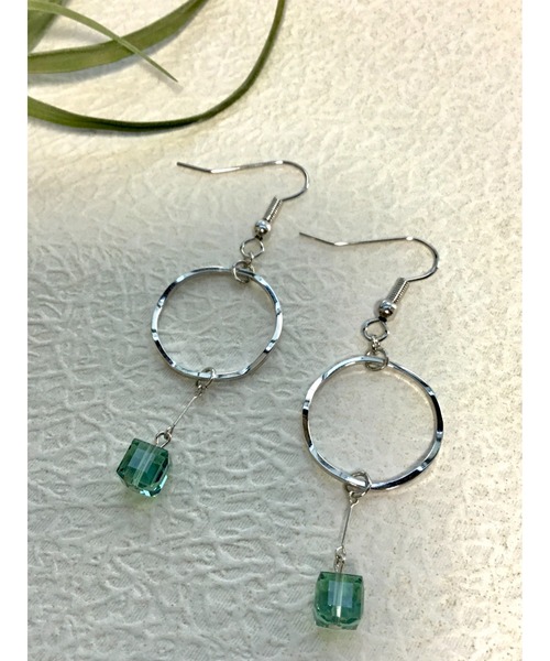 tone(トーン)の「【Le soleil】フープ スワロフスキーピアス(MA)(ピアス(両耳用)・レディース・その他・FREE)」の4枚目の写真