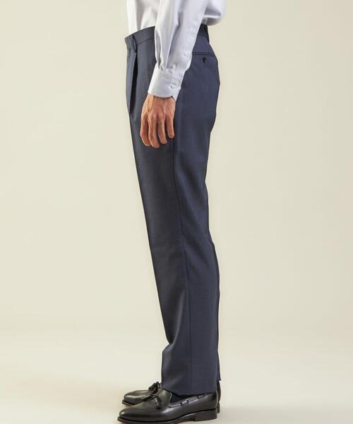 green label relaxing(グリーンレーベルリラクシング)の「<green label relaxing>PLEASURE ピンヘッド MF 1P スーツパンツ(スーツパンツ・メンズ・ダークグレー/ネイビー・76cm/80cm/72cm/84cm/92cm/88cm)」の8枚目の写真