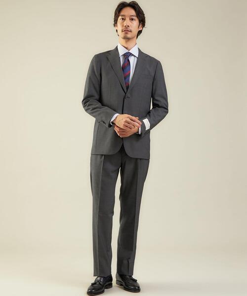 green label relaxing(グリーンレーベルリラクシング)の「<green label relaxing>PLEASURE ピンヘッド MF 1P スーツパンツ(スーツパンツ・メンズ・ダークグレー/ネイビー・76cm/80cm/72cm/84cm/92cm/88cm)」の9枚目の写真