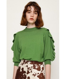 SLY | FRILL PUFF SLEEVE HG TOPS/パフスリーブハイゲージトップス(ニット/セーター)
