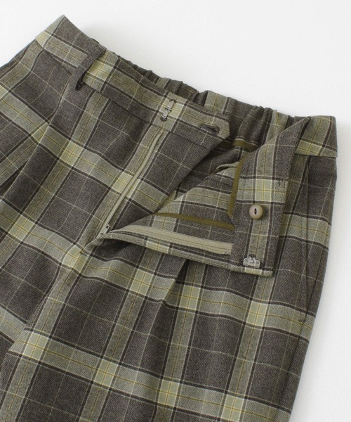 URBAN RESEARCH（アーバンリサーチ）の「チェックストレッチテーパードパンツ（その他パンツ・レディース・カーキ/アイボリー・38/36）」の21枚目の写真