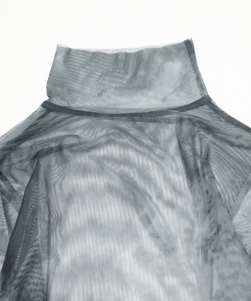 WHO'S WHO gallery（フーズフーギャラリー）の「ウォーターカラーネットトップス（その他トップス・レディース・ダークグリーン/ブラウン/グレー・FREE）」の21枚目の写真