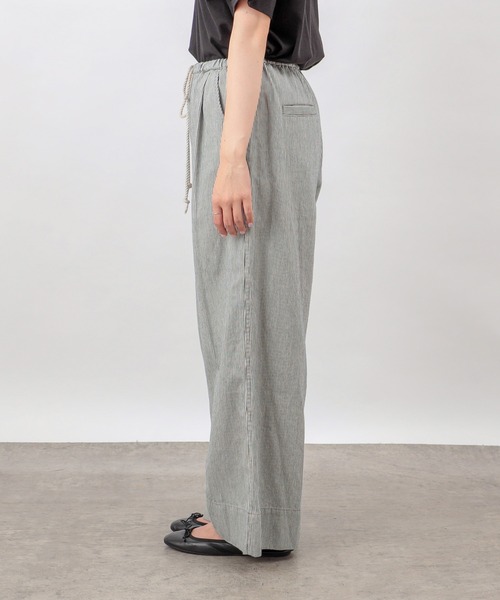 PUAL CE CIN(ピュアルセシン)の「綿ヘンプヒッコリーパンツ(その他パンツ・レディース・オフホワイト/ベージュ/チャコールグレー・FREE)」の16枚目の写真