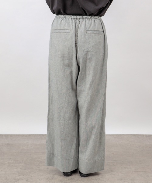 PUAL CE CIN(ピュアルセシン)の「綿ヘンプヒッコリーパンツ(その他パンツ・レディース・オフホワイト/ベージュ/チャコールグレー・FREE)」の15枚目の写真