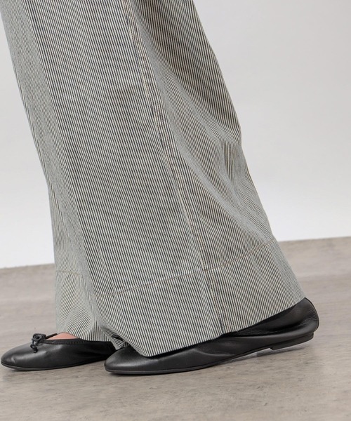 PUAL CE CIN(ピュアルセシン)の「綿ヘンプヒッコリーパンツ(その他パンツ・レディース・オフホワイト/ベージュ/チャコールグレー・FREE)」の11枚目の写真