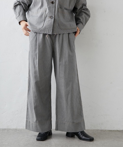 PUAL CE CIN(ピュアルセシン)の「綿ヘンプヒッコリーパンツ(その他パンツ・レディース・オフホワイト/ベージュ/チャコールグレー・FREE)」の18枚目の写真