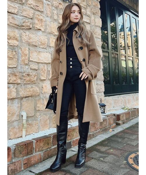 RESEXXY（リゼクシー）の「ダッフルコート（ダッフルコート・レディース・ブラック/ベージュ/その他1・FREE）」の3枚目の写真