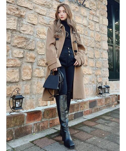 RESEXXY（リゼクシー）の「ダッフルコート（ダッフルコート・レディース・ブラック/ベージュ/その他1・FREE）」の4枚目の写真