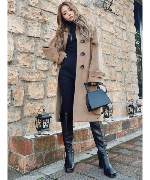 RESEXXY（リゼクシー）の「ダッフルコート（ダッフルコート・レディース・ブラック/ベージュ/その他1・FREE）」の5枚目の写真