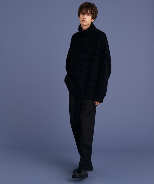 UP START(アップスタート)の「RELAX OFFTURTLE KNIT(ニット/セーター・メンズ・イエロー/ブラック/オフホワイト・FREE)」の14枚目の写真