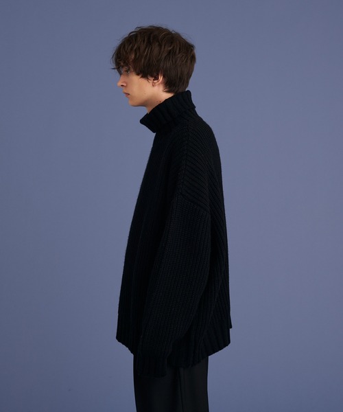 UP START(アップスタート)の「RELAX OFFTURTLE KNIT(ニット/セーター・メンズ・イエロー/ブラック/オフホワイト・FREE)」の19枚目の写真