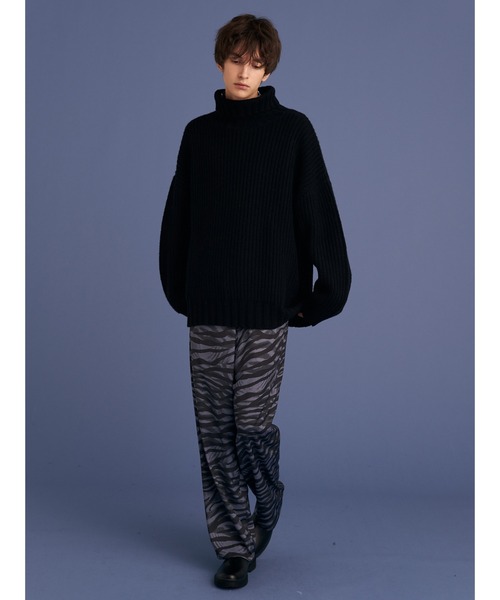 UP START(アップスタート)の「RELAX OFFTURTLE KNIT(ニット/セーター・メンズ・イエロー/ブラック/オフホワイト・FREE)」の15枚目の写真