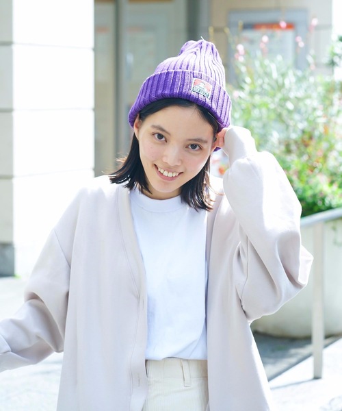 BEN DAVIS（ベンデイビス）の「【BEN DAVIS/ベンデイビス】コットンニットキャップ ビーニー（ニットキャップ/ビーニー・メンズ・ホワイト/チャコールグレー/ブラック/ダークグリーン/ベージュ/ネイビー/グレー/イエロー/ライトブラウン/スミクロ/ワイン/レッド・FREE）」の17枚目の写真