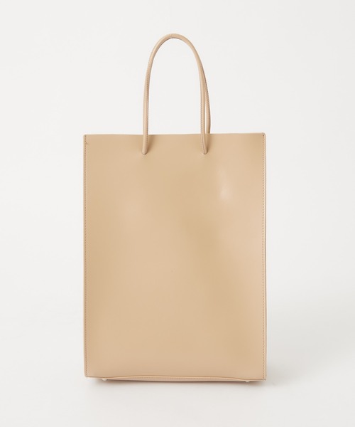 YAHKI（ヤーキ）の「#【YAHKI/ヤーキ】スクエアレザートートバッグ（トートバッグ・レディース・ブラック/ベージュ・FREE）」の13枚目の写真