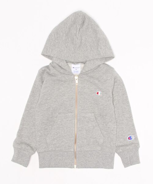 Champion(チャンピオン)の「【WEB限定】Champion/ チャンピオン KIDS ZIP HOOD SWEAT(パーカー・キッズ・ブラック/ベージュ/チャコールグレー/グレー・130/120/110/140/100/150)」の1枚目の写真