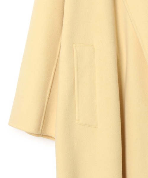 ADAM ET ROPE'（アダムエロペ）の「Super120's ウールリバーガウンコート（チェスターコート・レディース・イエロー/ブラック系その他/ベージュ系その他・FREE）」の14枚目の写真