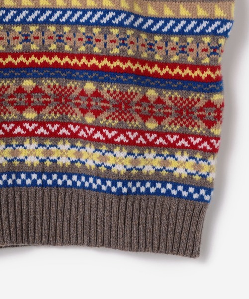 LAURENCE J SMITH フェアアイル クルーネックベスト LAURENCE J SMITH