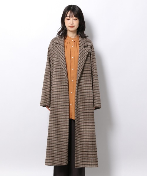 LAKOLE（ラコレ）の「チェック柄オーバーサイズコート / 214940（チェスターコート・レディース・ベージュ系その他・SMALL/MEDIUM）」の15枚目の写真