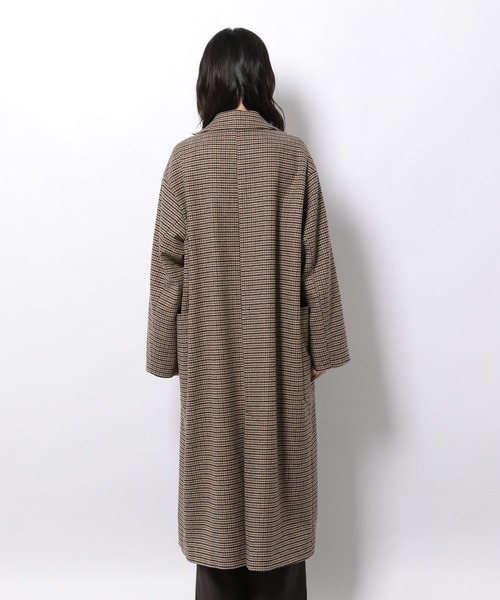 LAKOLE（ラコレ）の「チェック柄オーバーサイズコート / 214940（チェスターコート・レディース・ベージュ系その他・SMALL/MEDIUM）」の5枚目の写真