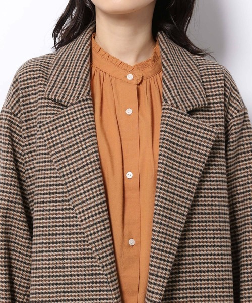 LAKOLE（ラコレ）の「チェック柄オーバーサイズコート / 214940（チェスターコート・レディース・ベージュ系その他・SMALL/MEDIUM）」の11枚目の写真