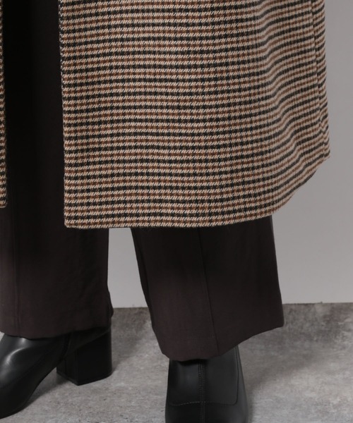 LAKOLE（ラコレ）の「チェック柄オーバーサイズコート / 214940（チェスターコート・レディース・ベージュ系その他・SMALL/MEDIUM）」の13枚目の写真