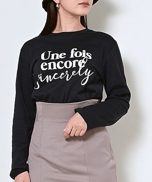 セール ロゴロングt Shirt Tシャツ カットソー Snidel スナイデル のファッション通販 Zozotown