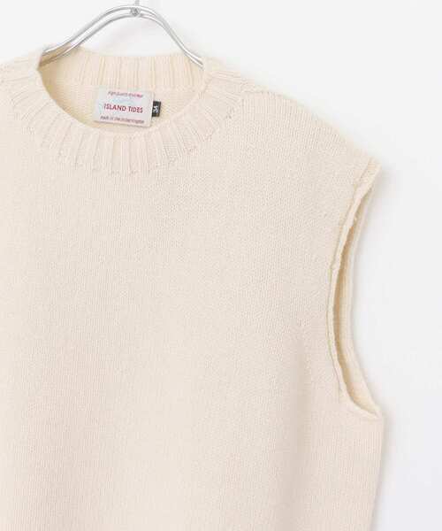 URBAN RESEARCH DOORS（アーバンリサーチドアーズ）の「Island Tides　ボトルネックニットベスト（ベスト・レディース・ブラック/オフホワイト・34）」の7枚目の写真