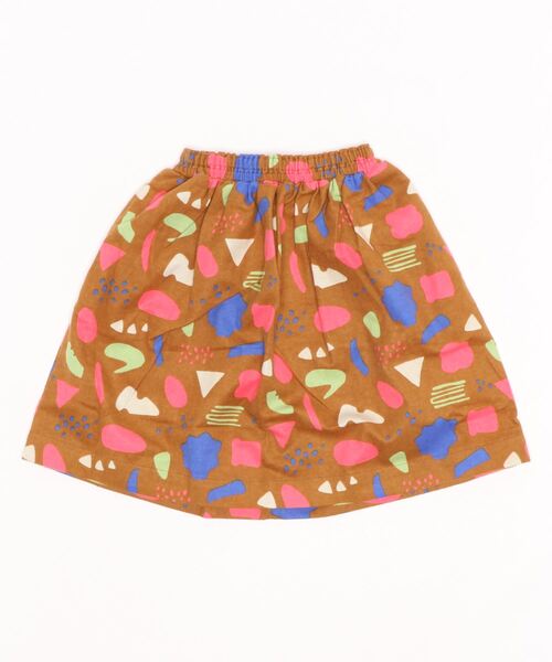 HOGAN RANCH WEAR(ホーガンランチウエア)の「ソウガラコットンネルギャザースカート(kids/S~LL)(スカート・キッズ・ブラウン/ライトグリーン/チャコール・LL/S/M/L)」の4枚目の写真