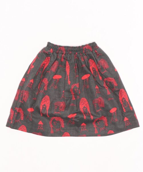 HOGAN RANCH WEAR(ホーガンランチウエア)の「ソウガラコットンネルギャザースカート(kids/S~LL)(スカート・キッズ・ブラウン/ライトグリーン/チャコール・LL/S/M/L)」の7枚目の写真