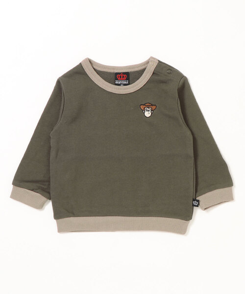 親子お揃い ディズニー 胸刺繍トレーナー 5545k