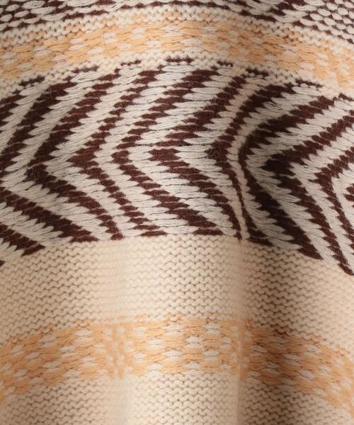BEAUTY&YOUTH UNITED ARROWS（ビューティーアンドユースユナイテッドアローズ）の「BY ウールミックス ジャカードニットプルオーバー（ニット/セーター・レディース・ブラック/ブラウン・FREE）」の18枚目の写真