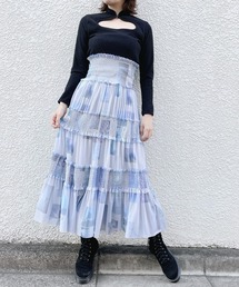 lilLilly | フォトプリントメッシュスカート(スカート)