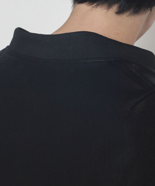 GLOSTER（グロスター）の「【GLOSTER/グロスター】フェイクレザー フライトジャケット（ライダースジャケット・メンズ・ブラック/ネイビー・MEDIUM/LARGE）」の12枚目の写真