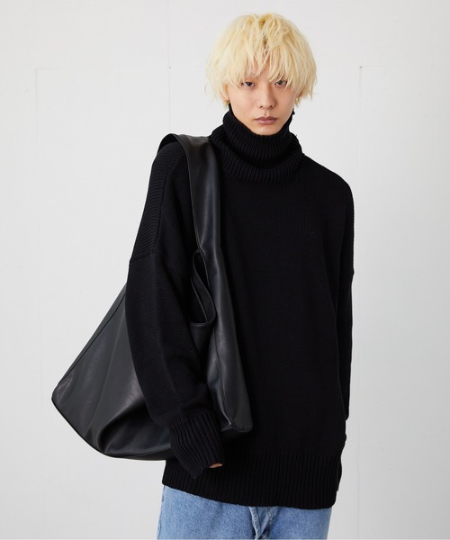 FEKETE(フェケテ)の「FEKETE MADE fkt LOGO TURTLE NECK KNIT(ニット/セーター・メンズ・ブラック/ピンク・MEDIUM/LARGE)」の16枚目の写真