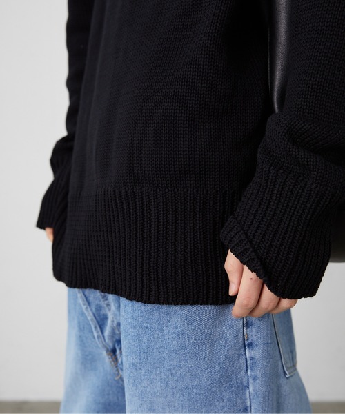 FEKETE(フェケテ)の「FEKETE MADE fkt LOGO TURTLE NECK KNIT(ニット/セーター・メンズ・ブラック/ピンク・MEDIUM/LARGE)」の21枚目の写真
