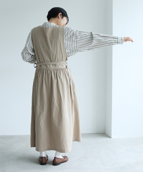PAR ICI（パーリッシィ）の「オーガニックマグワッシャー エプロン付き 