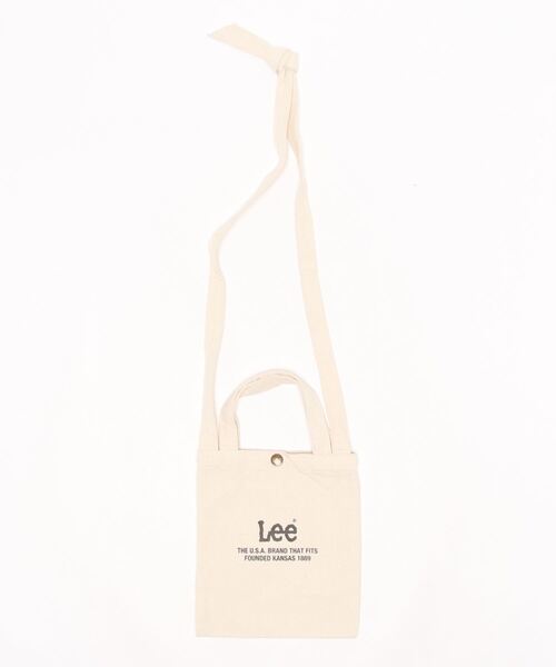 Lee（リー）の「【Lee】キャンバスミニショルダーバッグ（ショルダーバッグ・レディース・カーキブラウン/ベージュ/レッド/ブラック×ホワイト・ONE SIZE）」の2枚目の写真