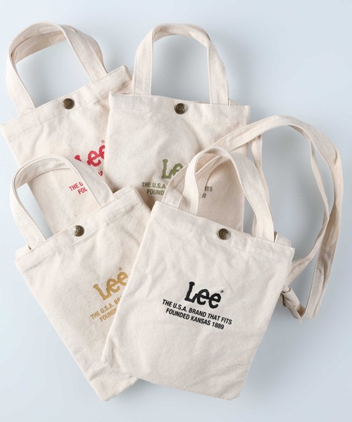 Lee（リー）の「【Lee】キャンバスミニショルダーバッグ（ショルダーバッグ・レディース・カーキブラウン/ベージュ/レッド/ブラック×ホワイト・ONE SIZE）」の9枚目の写真