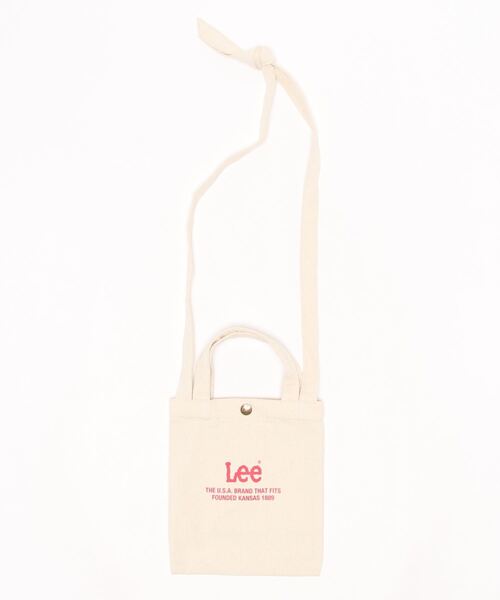 Lee（リー）の「【Lee】キャンバスミニショルダーバッグ（ショルダーバッグ・レディース・カーキブラウン/ベージュ/レッド/ブラック×ホワイト・ONE SIZE）」の13枚目の写真