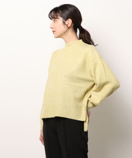 ehka sopo（エヘカソポ）の「もちもちモックネックニット（ニット/セーター・レディース・キナリ/グリーン/モカ・ﾌﾘ-）」の7枚目の写真