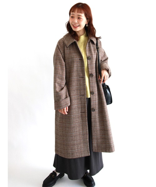 ehka sopo（エヘカソポ）の「もちもちモックネックニット（ニット/セーター・レディース・キナリ/グリーン/モカ・ﾌﾘ-）」の9枚目の写真