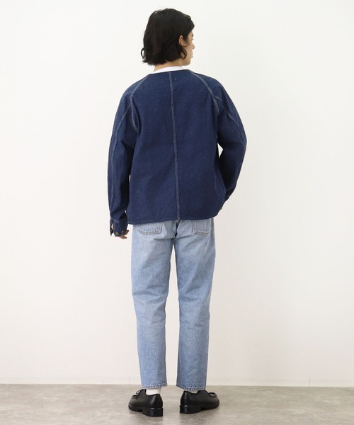 CAL O LINE（キャルオーライン）の「【 CAL O LINE / キャル オー ライン 】エンジニア ジャケット カバーオール デニムジャケット CL162-047 SES（デニムジャケット・メンズ・ホワイト/ブルー・M/L）」の7枚目の写真