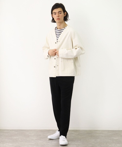 CAL O LINE（キャルオーライン）の「【 CAL O LINE / キャル オー ライン 】エンジニア ジャケット カバーオール デニムジャケット CL162-047 SES（デニムジャケット・メンズ・ホワイト/ブルー・M/L）」の11枚目の写真