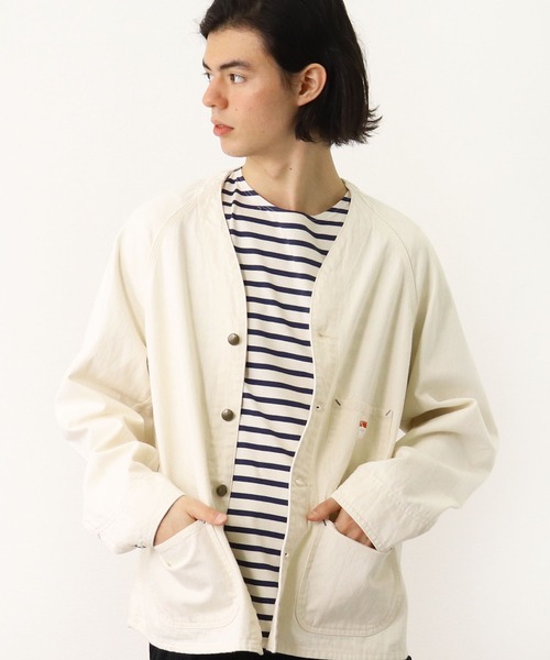 CAL O LINE（キャルオーライン）の「【 CAL O LINE / キャル オー ライン 】エンジニア ジャケット カバーオール デニムジャケット CL162-047 SES（デニムジャケット・メンズ・ホワイト/ブルー・M/L）」の12枚目の写真