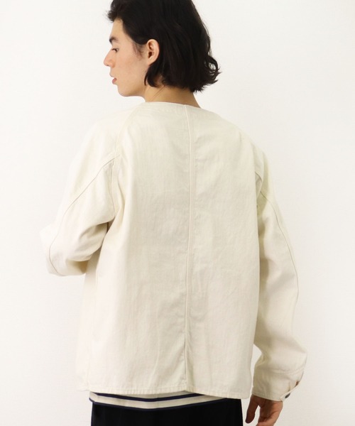 CAL O LINE（キャルオーライン）の「【 CAL O LINE / キャル オー ライン 】エンジニア ジャケット カバーオール デニムジャケット CL162-047 SES（デニムジャケット・メンズ・ホワイト/ブルー・M/L）」の16枚目の写真