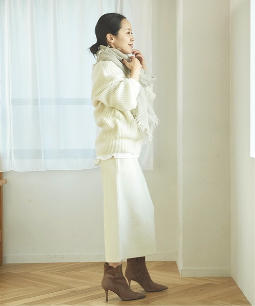 plage（プラージュ）の「ストレッチ ミラノリブ スカート◆（スカート・レディース・ホワイト・38/36）」の8枚目の写真