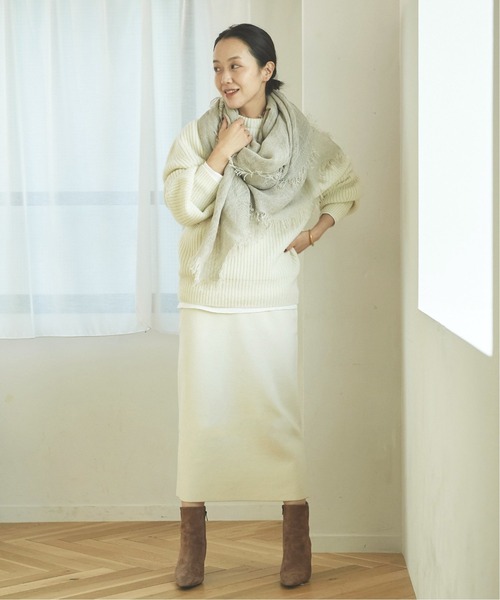 plage（プラージュ）の「ストレッチ ミラノリブ スカート◆（スカート・レディース・ホワイト・38/36）」の9枚目の写真