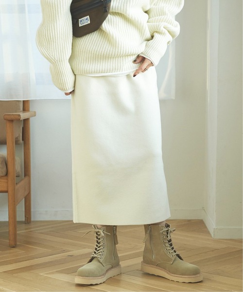 plage（プラージュ）の「ストレッチ ミラノリブ スカート◆（スカート・レディース・ホワイト・38/36）」の3枚目の写真